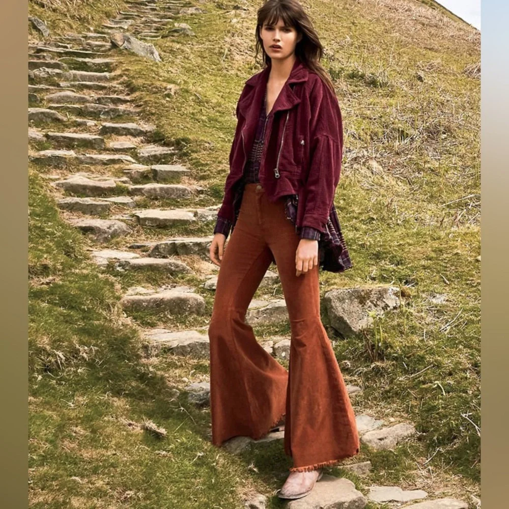 Free People We The Free Just Float On Flare Corduroy Pants